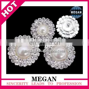 New Arrival Decorative Crystal Acrylic Buttons Metal Rhinestone Button for Wedding Garment Accessories thumbnail-3