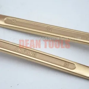 Spark Proof Offset Wrench ,box End Double Two Sides Ring Spanner Aluminum Bronze Beryllium Bronze Safety Sparkless thumbnail-4