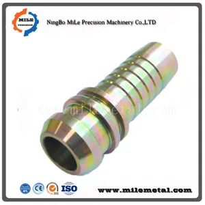 Carbon Steel Hydraulic Hose Fitting,hose Nipple,turned Parts thumbnail-1
