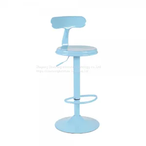 ZX-1604 Metal High Swivel Barstools Chair High Chairs For Bar Table thumbnail-4