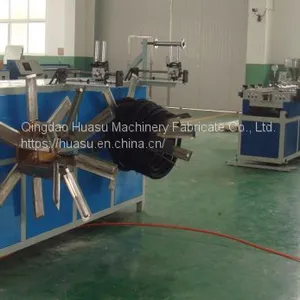 High Quality HDPE Single Wall Corrugated Pipe Extrusion Line Machinery thumbnail-2