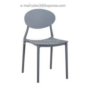 Home Furniture Outdoor Stackable Garden Dining Modern PP Living Room Plastic Chair thumbnail-2