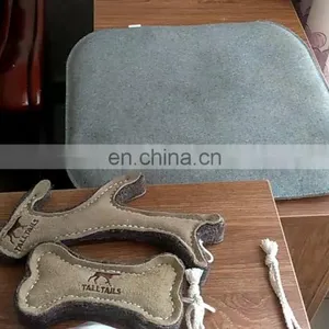 Soft Handmade Beige Felt Vase for Modern Home Decoration thumbnail-1