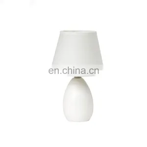 Nordic Good Item Restaurant Hotel Office Home Decor Modern White Matte Table Lamps Ceramic Base With Custom Logo thumbnail-1
