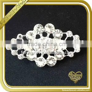 Latest Brooch Design Fashion Elegant Metal Alloy Rhinestone Brooch FB-030 thumbnail-1