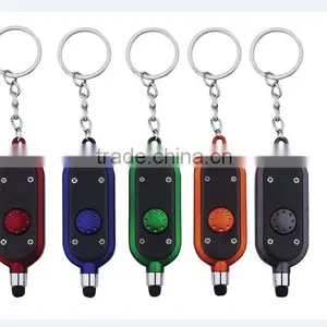 2016 New Button Battery Led Mini Keychain Stylus Pen With Laser Light thumbnail-4