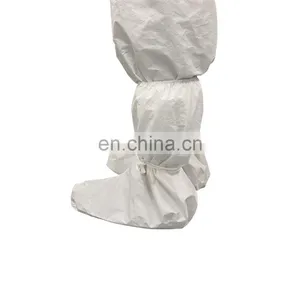 Hospital Disposable Waterproof Consumable Elastic Non Woven With Plastic PP Isolation High Long Shoe Boot Covers for Medical Use thumbnail-5