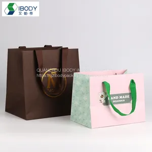 Twisted Handle Kraft Paper Cardboard Shopping Paper Bags For Promotion And Gift thumbnail-5