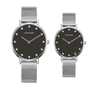 Stainless Steel Ultrathin Women Watches Man Fashion Quartz Watch thumbnail-5