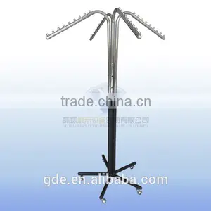 Metal Display Garment Rack With Four Arms thumbnail-1