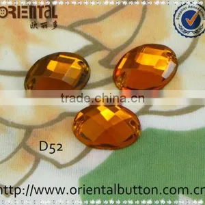 Super Shiny Elliptical Acrylic Sewing Stone thumbnail-1