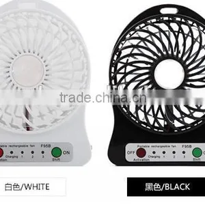 New Design Newest Rechargeable USB Fan With LED Light thumbnail-2