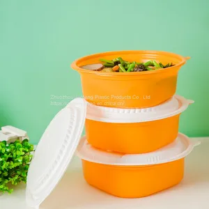 Round Bowl Disposable Togo Soup Packaging Container 1000ml 1300ml Bowl thumbnail-5