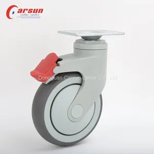Hospital Trolley Castor Special for Medical Equipment and Instruments Silent Without Damaging The Ground Medical Swivel Caster Wheel thumbnail-2
