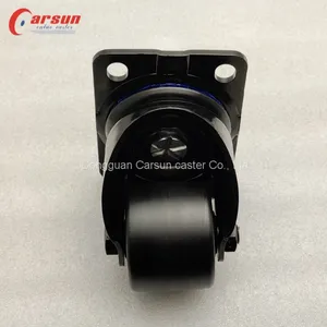 Low Gravity Casters 2.5inch Heavy Duty Castors Black Nylon Swivel Caster Wheels thumbnail-1
