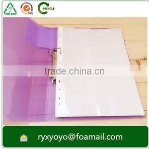 Eco-friendly Hard Cover pp Plastic a4 Size 2d Ring Clip Clear File Folder thumbnail-5