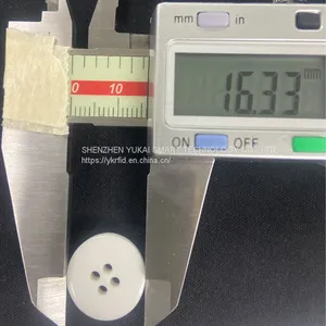 Smart Tag UHF RFID 900MHz Epc YUKAI GEN2 Mini Small Round UHF RFID Laundry Tag Button Wearable Label Sewing In Clothing thumbnail-5