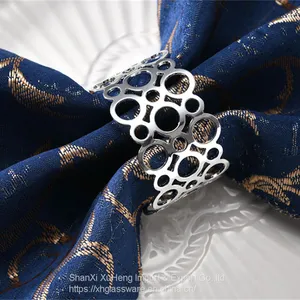Gold Napkin Ring Metal Hallow Out Vortex Napkin Buckle Creative Tableware Decoration thumbnail-4