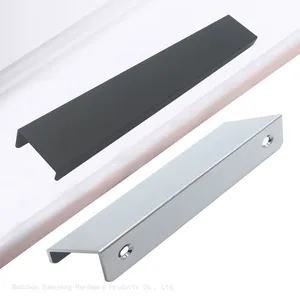 Wholesale T Bar Kitchen Custom Long Silver Black Gold Cabinets Aluminium Pull Polished Handle thumbnail-1