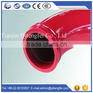 Putzmeister Schwing Cifa Sermac Junjin Sany Zoomlion IHI Concrete Pump Boom Elbow Twin Wall R275 90deg 45deg 30deg thumbnail-1