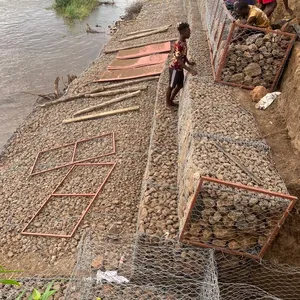Galvanized Gabion Net for Flood Prevention and Shore Fixation Factory Direct thumbnail-6
