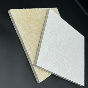 Light Weight Mineral Fiber Board Fire Resistant Ceiling Tile for Office and Public Building thumbnail-5