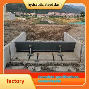 Anti-overflow Hydraulic Steel Dam With Dynamic Angle Regulation For Reservoir Spillway thumbnail-1