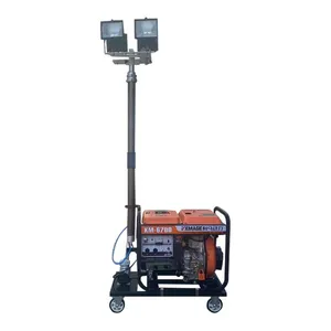 Diesel Generator Powered Mobile Telescopic Lighting Tower for Construction Outdoor Use thumbnail-3