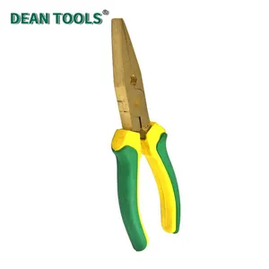 Non-Sparking Flat Nose Pliers, Safety Tools, Non-Sparking Flat Nose Pliers Wire Stripper,Aluminum Bronze thumbnail-3