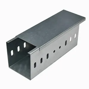 Zinc-aluminum-magnesium Trough-type Cable Tray Produced by Guozhou (with Matching Cover Plates) thumbnail-1