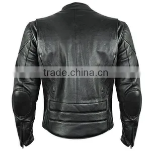 Mens Motorcycle Leather Jacket With Gun Pockets thumbnail-4