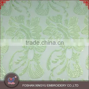 2016 New Style Breathable Moisture and Dry New Design Lace Embroidery Sequin Tulle Fabric Most Popular thumbnail-6