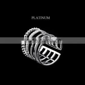 Pave Diamond Four Line Ring, Pave Diamond Jewelry Manufacturer, Wholesaler From India Jaipur thumbnail-4