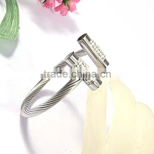 2016 Trending Jewelry Friendship Bracelet Cuff Bracelets Bangles in Silver thumbnail-4