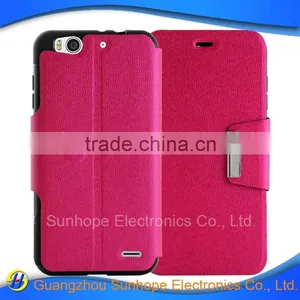 Wholesale Tpu pu Leather Wallet Case for ZTE Q7 S6 LUX thumbnail-1