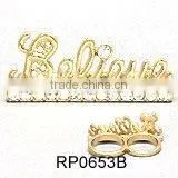 Twin Finger Ring With Letters thumbnail-1