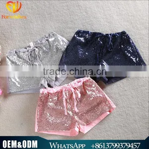Wholesale Fashion Korean Sequined Shorts 2016 New Summer Girl Shorts Lovely Little Girl Rose Sequined Jeans thumbnail-1