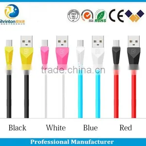 High Qaulity Remax 1M Length TPE Copper Core 2.1A Aliens Micro Usb Cable for Android thumbnail-1