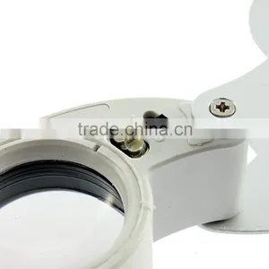 40X 25mm Magnifying Power Jeweler Loupe LED Loop Magnifier Glass thumbnail-2