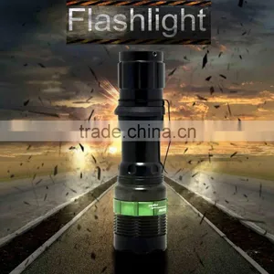 (120242) Zooming Aluminum Alloy 1*18650/3*AAA Police Torch Rechargeable Led Flashlight thumbnail-2