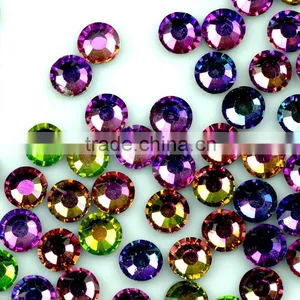 Rainbow Colour Hotfix Rhinestones, Sparkling Crystal Strass, Iron on Crystals 1440 Pcs/bag thumbnail-1