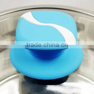 High-end Design Stainless Steel Casserole Hot Pot T-type Lid and Silicone Paint Bakelite Handles thumbnail-3