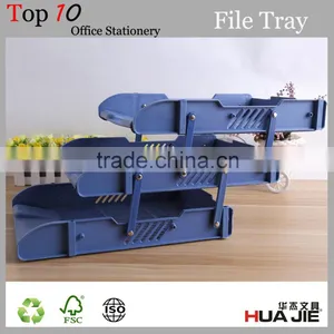 Office Plastic File Document Tray With 3 Trays thumbnail-2