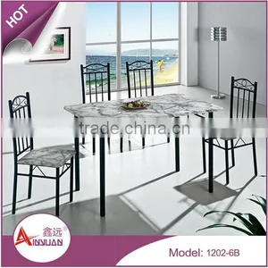 New Design Dining Table Set Dining Table and 4 Chairs Wooden Dining Table and Chairs Dining Room Furniture thumbnail-4