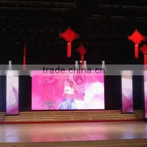 Quick Installation Grid Cabinet Led Video Curtain Display/Indoor HD P5mm Led Stage Curtain Display thumbnail-2