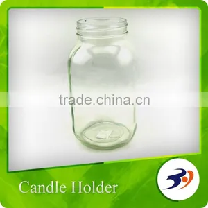 Clear Glass Candle Holder Stem With Lid thumbnail-5