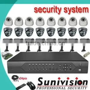 HOT 24 Channel H264 Cctv Camera Kit Home Alarm System thumbnail-1