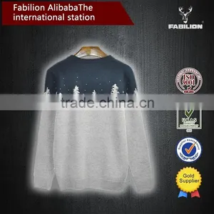 Men's Round Collar Pure Colour Sweater for European Style Sweaters thumbnail-2