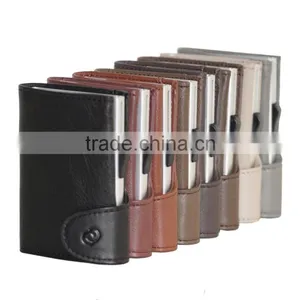 Leather Aluminium Cardholder Wallet for Bank Card/credit Card/id Card thumbnail-2