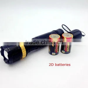 1W Powerful Led Mechanical Zoom In-out Flashlight Powered by 2D Batteries thumbnail-4